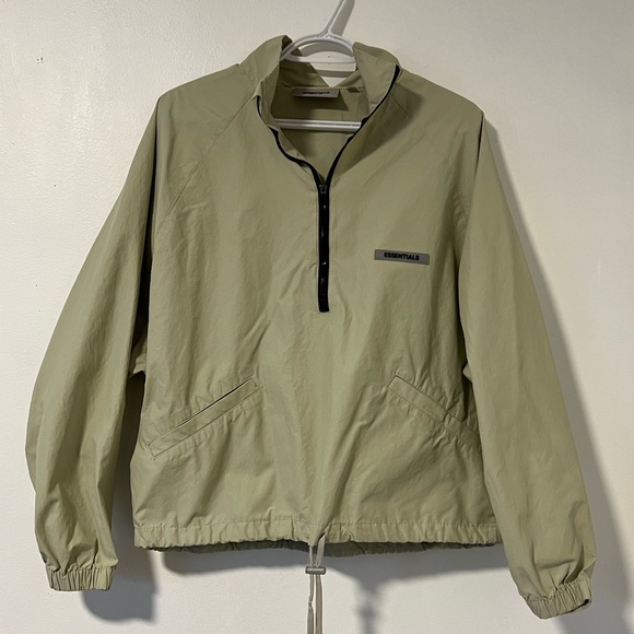 Essentials Tan Windbreaker Jacket - Picture 1 of 5